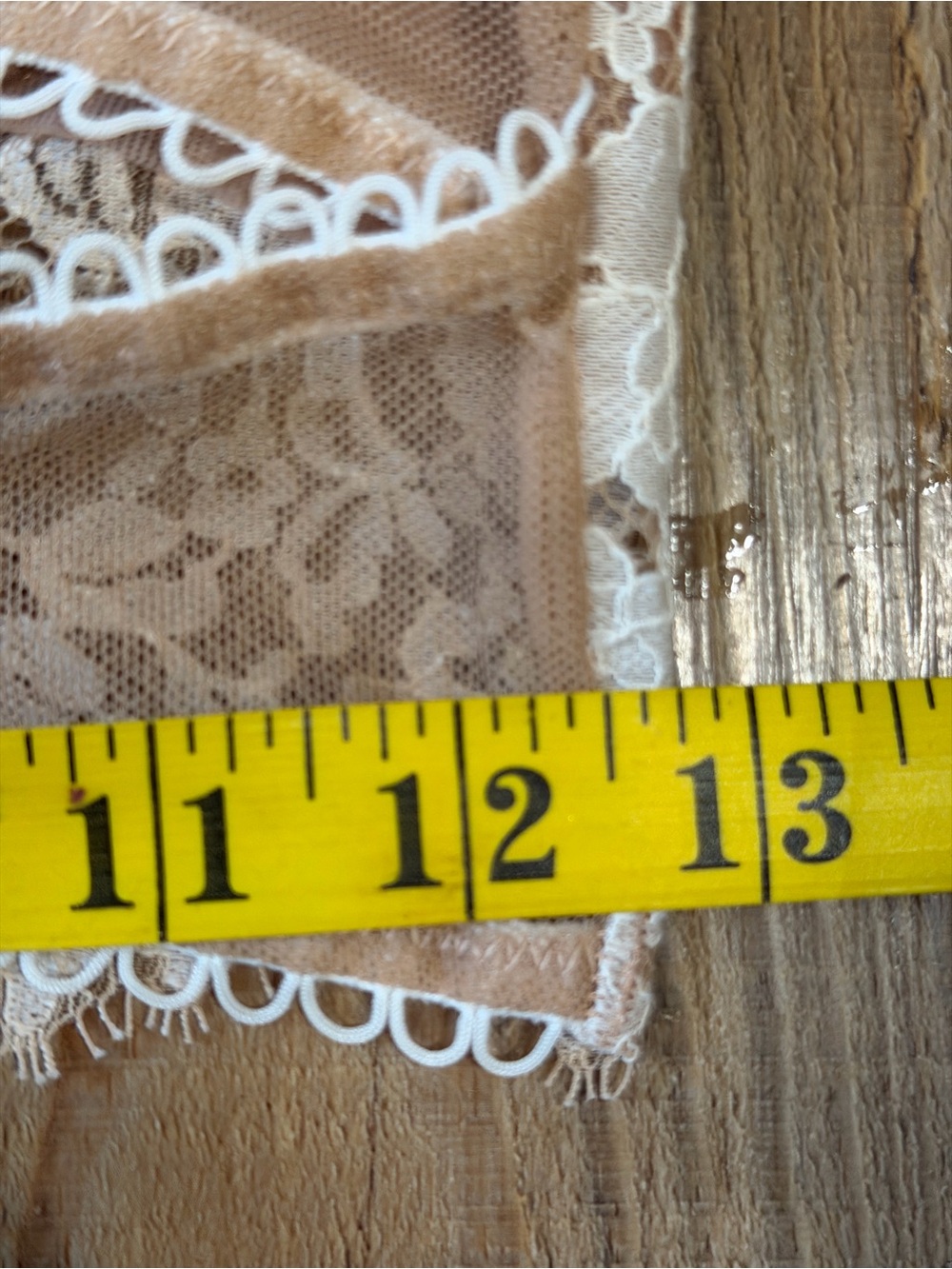 Cream Lace Longline Strapless Bustier Bra - Picture 4 of 5
